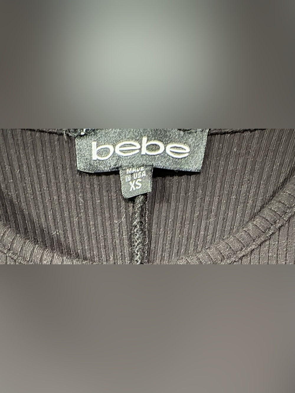 bebe Ribbed Maxi Dress NWOT - Picture 6 of 8